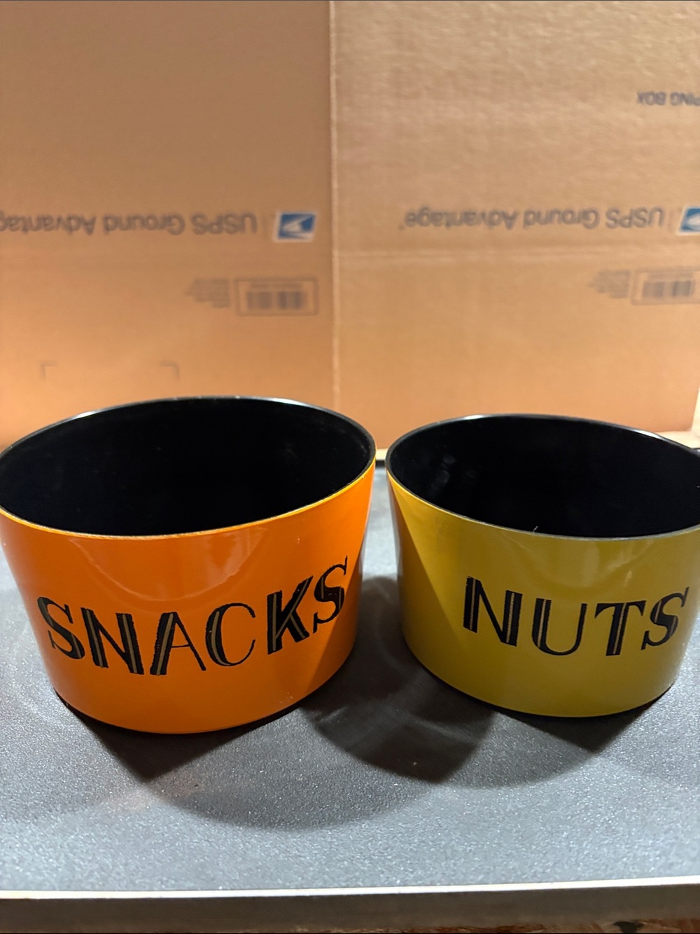 1950”s Colorful Labeled Snack Canister Set - made in Japan - Picture 4 of 8